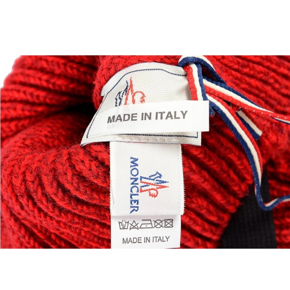 Authentic Moncler Red Wool Beanie with gift box - Picture 4 of 7